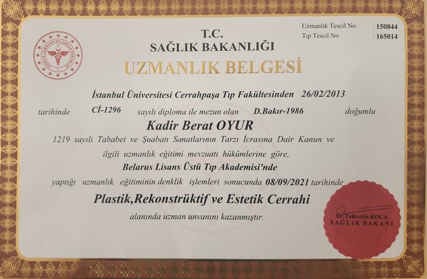 Facharzturkunde (Türkei)