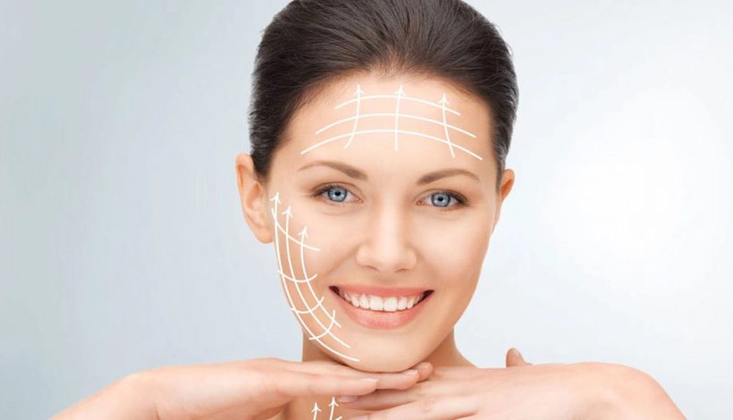 Facelift und Gesichtsverjüngung, präoperative Planung und Anzeichnung